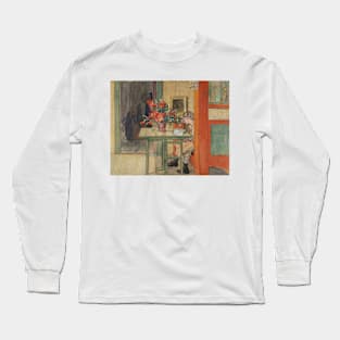 Lisbeth Reading by Carl Larsson. Long Sleeve T-Shirt